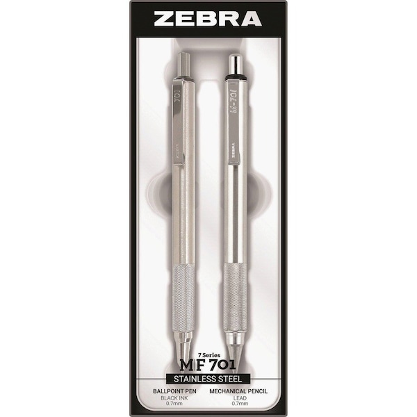 Zebra Pen Pen and Pencil Set, Refillable, 0.7mm Point Size, 2/ST, MCSR PK ZEB10519 - main